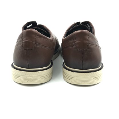 Sapato Pegada Casual Couro com Elástico Marrom 126101