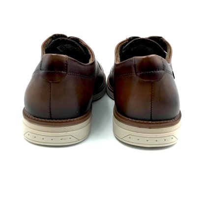 Sapato Pegada Casual Couro com Elástico Marrom 126701