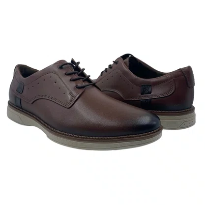 Sapato Pegada Couro Casual Marrom 126708