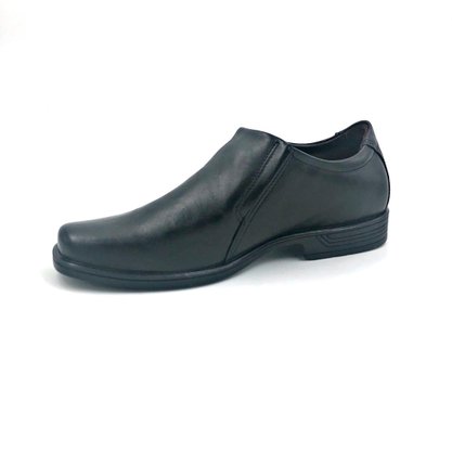 Sapato Pegada Couro Natural Preto 122101 Forma Larga