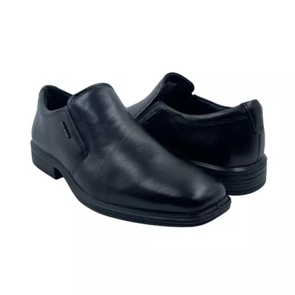 Sapato Pegada Couro Social Preto 124778