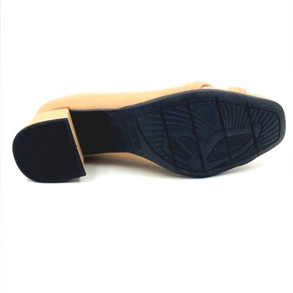 Sapato Piccadilly Salto Baixo Nude 748002