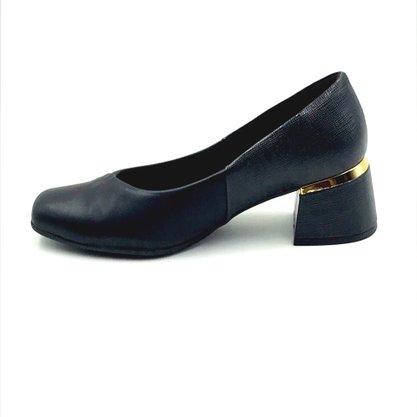 Sapato Piccadilly Salto Baixo Preto 748014