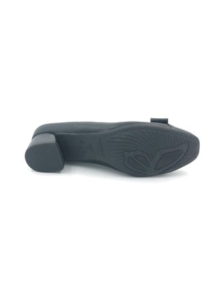 Sapato Piccadilly Preto Bico Redondo Com Laço 322012