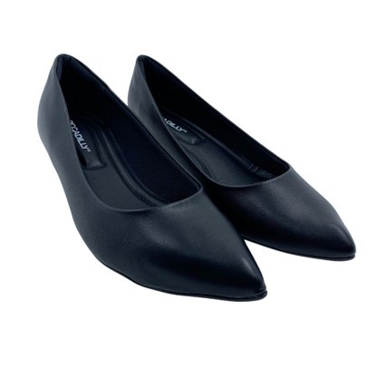 Sapato Piccadilly Scarpin Salto Baixo Preto 740016