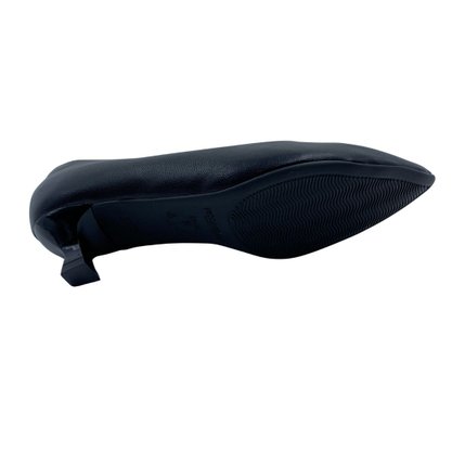 Sapato Piccadilly Scarpin Salto Baixo Preto 740016