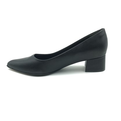 Sapato Piccadilly Scarpin Salto Bloco Preto 739015