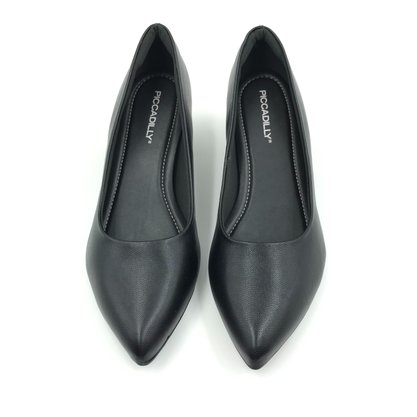 Sapato Piccadilly Scarpin Salto Bloco Preto 739015