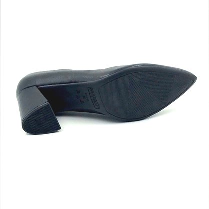Sapato Piccadilly Scarpin Salto Bloco Preto 745135