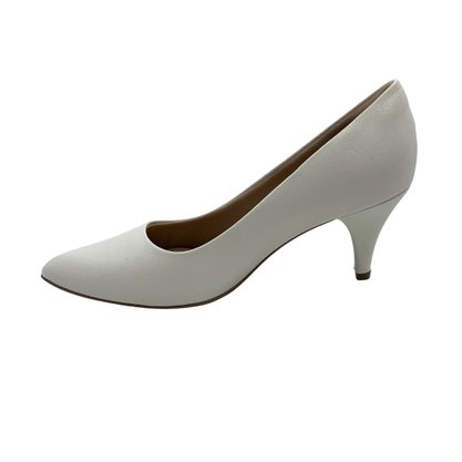Sapato Piccadilly Scarpin Salto Fino Off White 745035