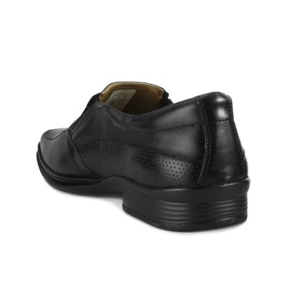 Sapato Rafarillo Conforto Preto Couro Natural 9216