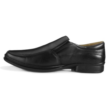 Sapato Rafarillo Conforto Preto Couro Natural 9216