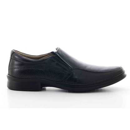 Sapato Rafarillo Conforto Preto Couro Natural 9216