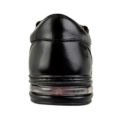 Sapato Rafarillo Conforto Preto Couro Natural Duo Air