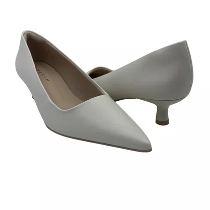 Sapato Ramarim Scarpin Salto Baixo Off White 2515101