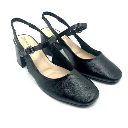 Sapato Ramarim Slingback Salto Alto Preto 2417131