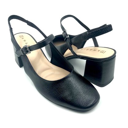 Sapato Ramarim Slingback Salto Alto Preto 2417131
