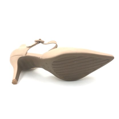 Sapato Scarpin Bebecê Nude Bico Fino Salto Fino 7060