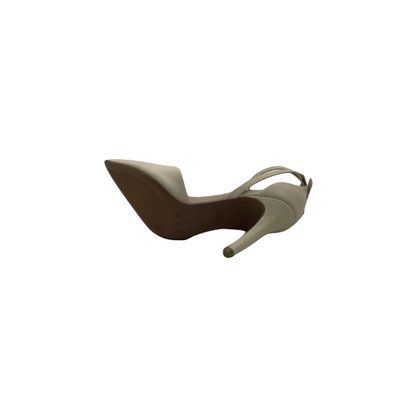 Sapato Scarpin Bebecê Salto Com Amarração Aveia 9430079