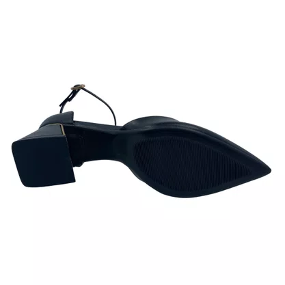 Sapato Scarpin Bebecê Salto Grosso Preto 3862604