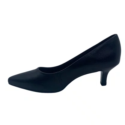 Sapato Scarpin Dakota Couro Salto Baixo Preto 9381