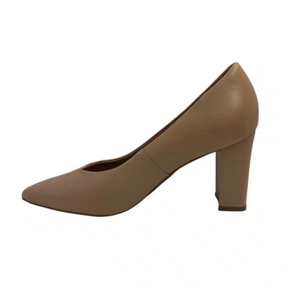 Sapato Scarpin Feminino Bottero em Couro Bege 376902