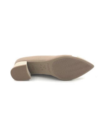 Sapato Scarpin Piccadilly Bege Bico Fino 739005