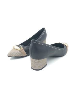 Sapato Scarpin Piccadilly Preto Bico Fino 739005