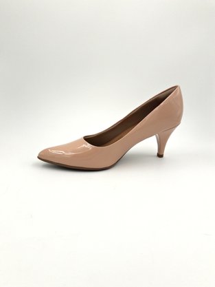 Sapato Scarpin Piccadilly Rosê Verniz Bico Fino