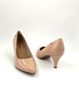 Sapato Scarpin Piccadilly Rosê Verniz Bico Fino