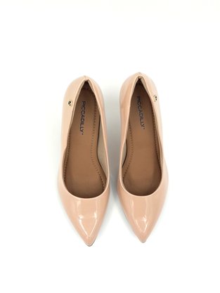 Sapato Scarpin Piccadilly Rosê Verniz Bico Fino