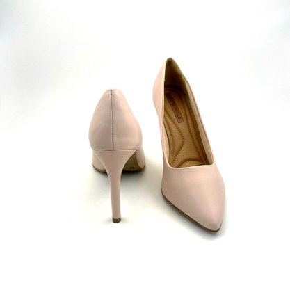 Sapato Scarpin Renata Mello Rosê Bico Fino Salto Alto 55277
