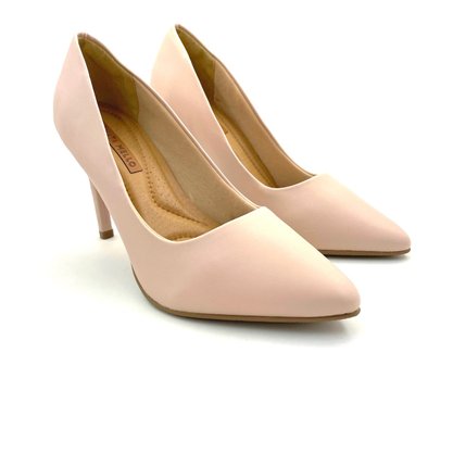 Sapato Scarpin Renata Mello Rosê Bico Fino Salto Alto 55277