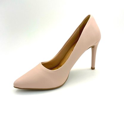 Sapato Scarpin Renata Mello Rosê Bico Fino Salto Alto 55277