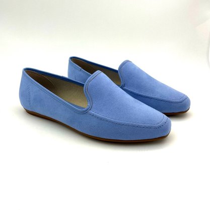 Sapato Slipper Beira Rio Conforto Camurça Jeans 4198516