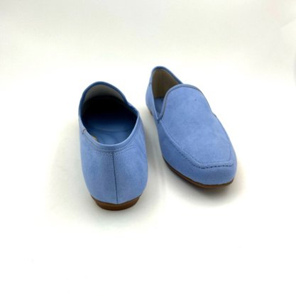 Sapato Slipper Beira Rio Conforto Camurça Jeans 4198516