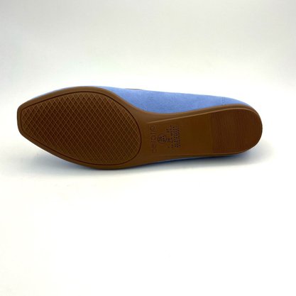 Sapato Slipper Beira Rio Conforto Camurça Jeans 4198516