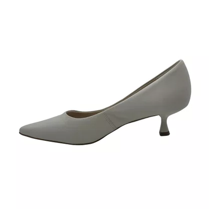 Scarpin Couro Bottero Salto Baixo Off White 377401