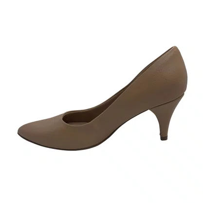 Scarpin Piccadilly Nude 745035 Salto Médio
