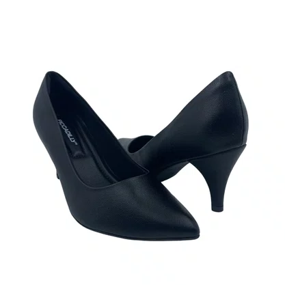 Scarpin Piccadilly Preto 745035 Salto Médio