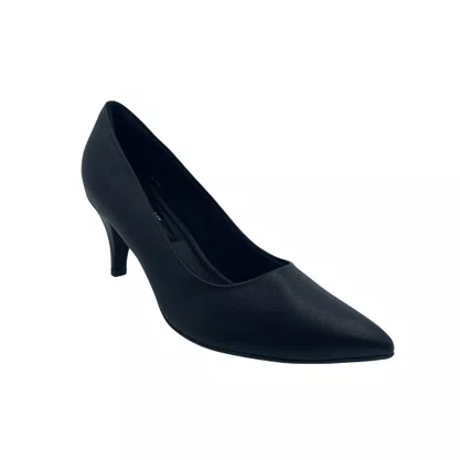 Scarpin Piccadilly Preto 745035 Salto Médio