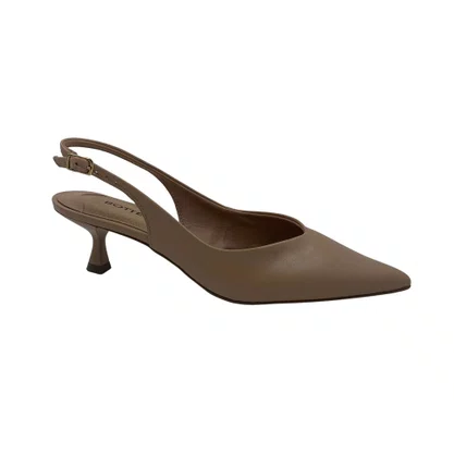 Slingback Couro Bottero Salto Baixo Nude 377424