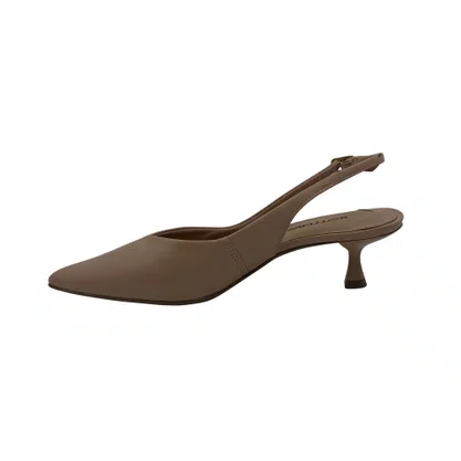 Slingback Couro Bottero Salto Baixo Nude 377424