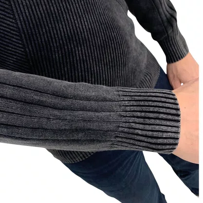 Suéter Sallo Tricô Confort Preto 8113