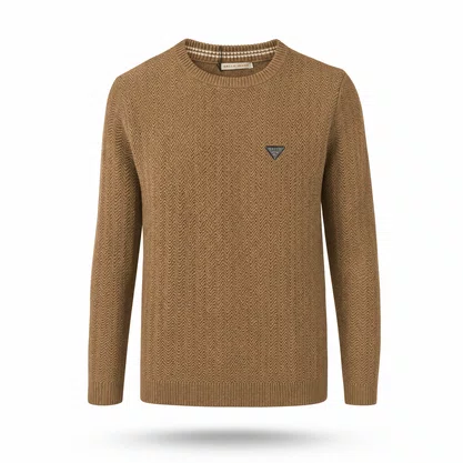 Suéter Tricot Sallo Slim Caqui 0005