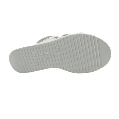 Tamanco Bebecê Flat Form com Strass Branco 2289716