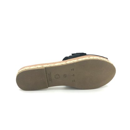 Tamanco Bebecê Flatform Preto Com Laço Sola com Cordas