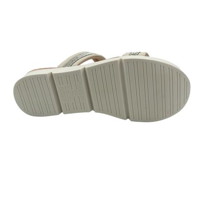 Tamanco Beira Rio Papete com Brilho Off White 8387536