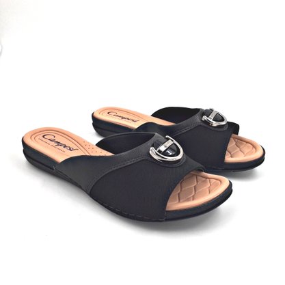 Tamanco Campesi Anabela Joanete Preto 8201