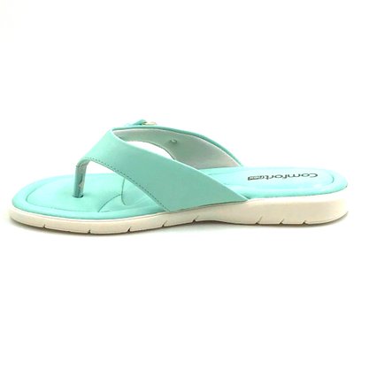 Tamanco Comfortflex Azul Turquesa com Corrente 2380302